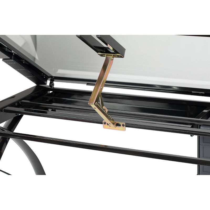 Canvas & Color Adjustable Craft Station Black/Clear Glass - Studio Designs