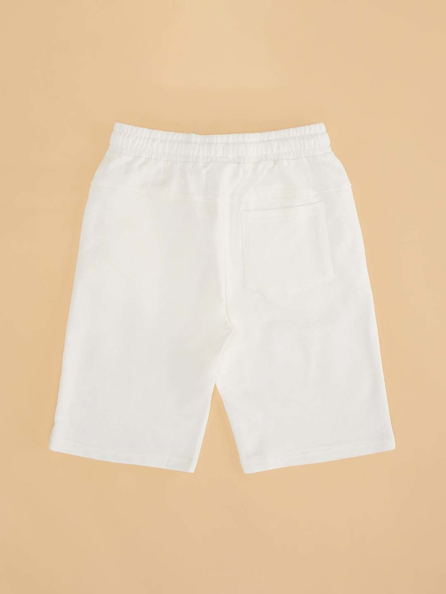 Pantaloons Junior Kids White Cotton Printed Shorts