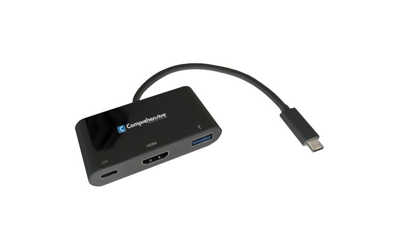 Comprehensive Type-C to 4K HDMI + USB 3.0 + Power Delivery (PD) adapter - USB Type C - 2 x USB Ports - 1 x USB 3.0 - HDMI