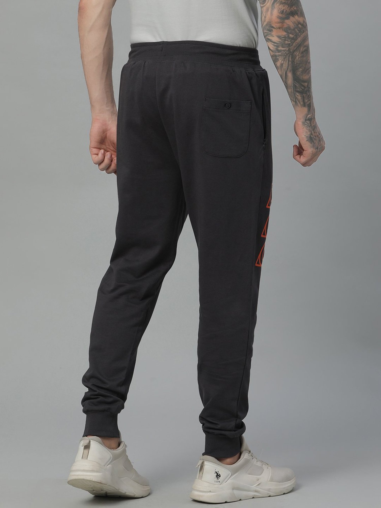 Free Authority Dark Grey Regular Fit Naruto Printed Joggers