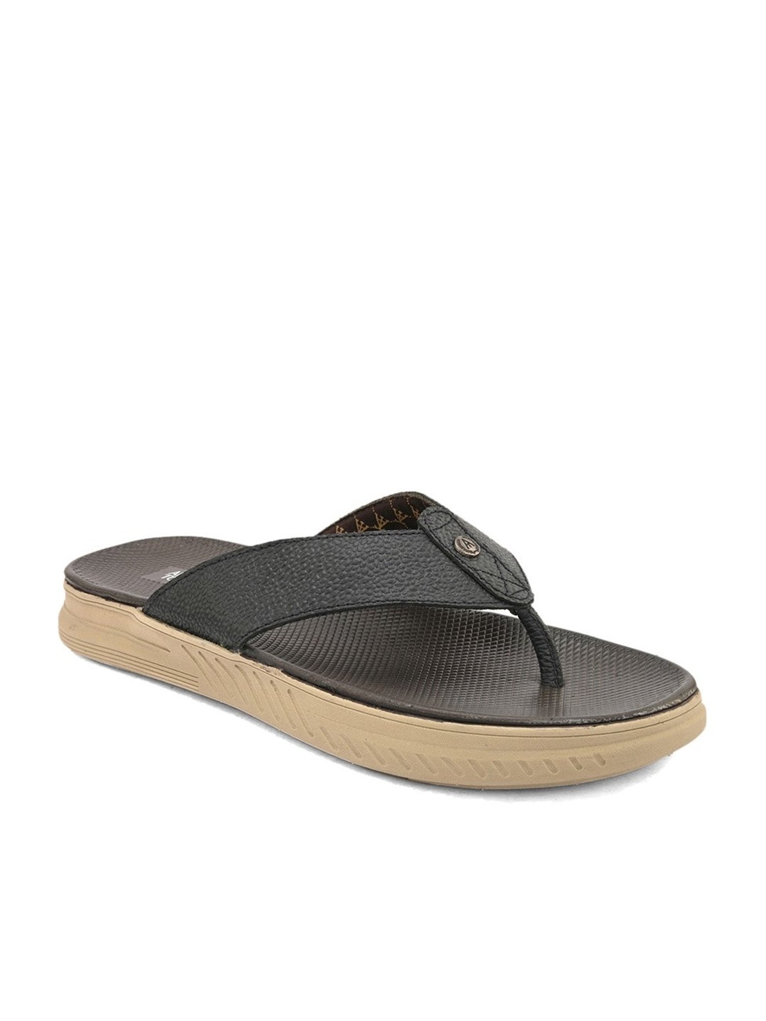 Alberto Torresi Men's Black Thong Sandals