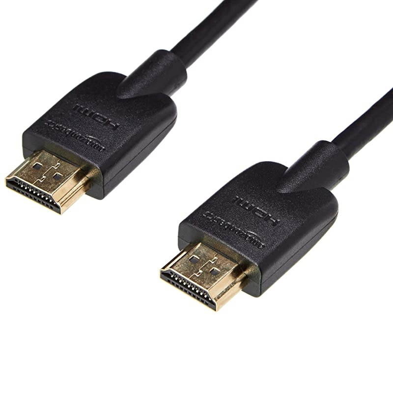 Flexible and Durable Premium HDMI Cable Supports Ethernet 3D 4K HDR and ARC 4K60Hz 18Gbps 1 Foot Black