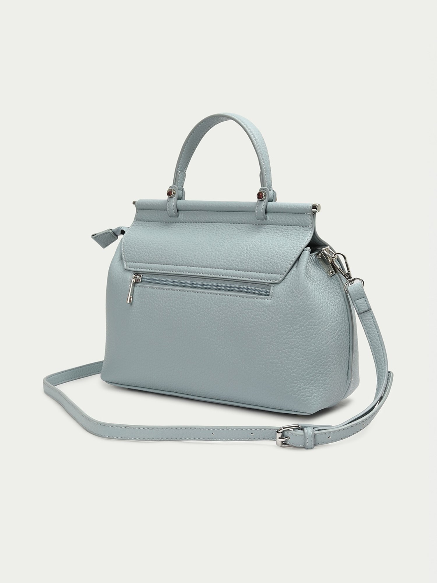 Code by Lifestyle Blue Solid Handbag