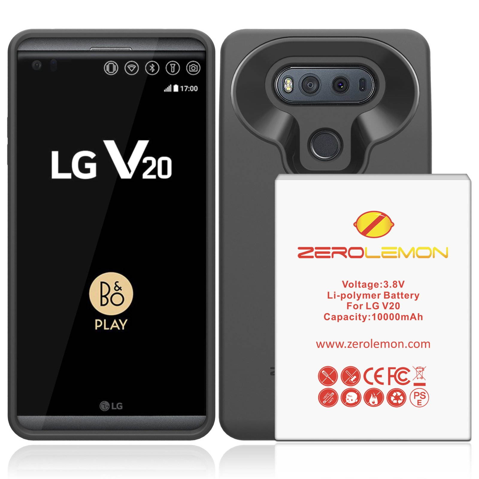 ZeroLemon LG V20 Battery Case 10000mAh
