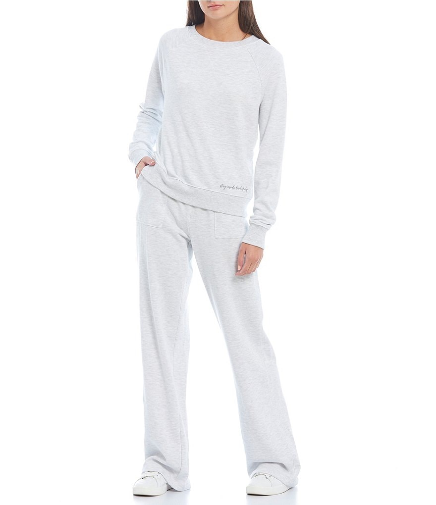 Copper Key Coordinating Embroidered Long Sleeve Pullover Sweatshirt