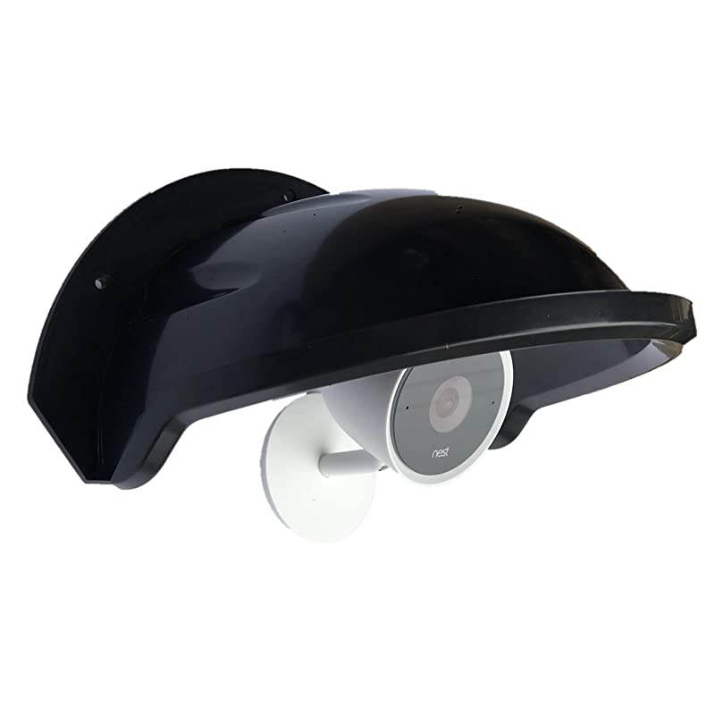 Sunshade Rainshade Camera Cover Shield for Outdoor NestNest IQ Camera Black