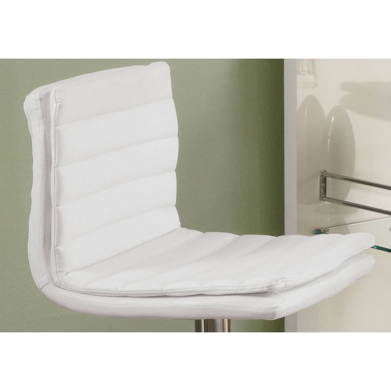 Wooden Barstool with Padded Seat and Open Backrest Blue/Brown - Benzara