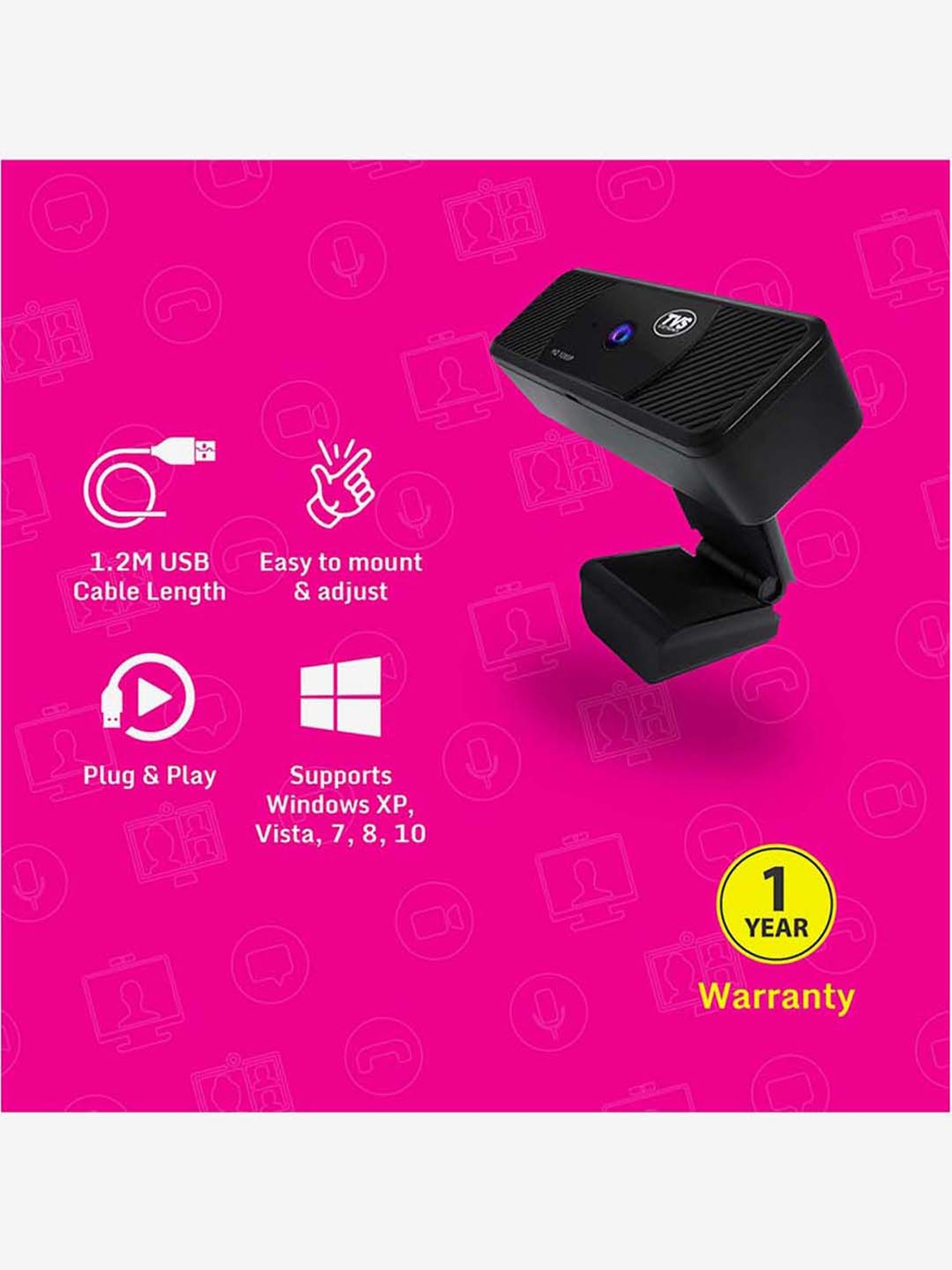 Logitech Conference Cam BCC950 Video Conference Webcam, HD 1080p Camera with Built-In Speakerphone