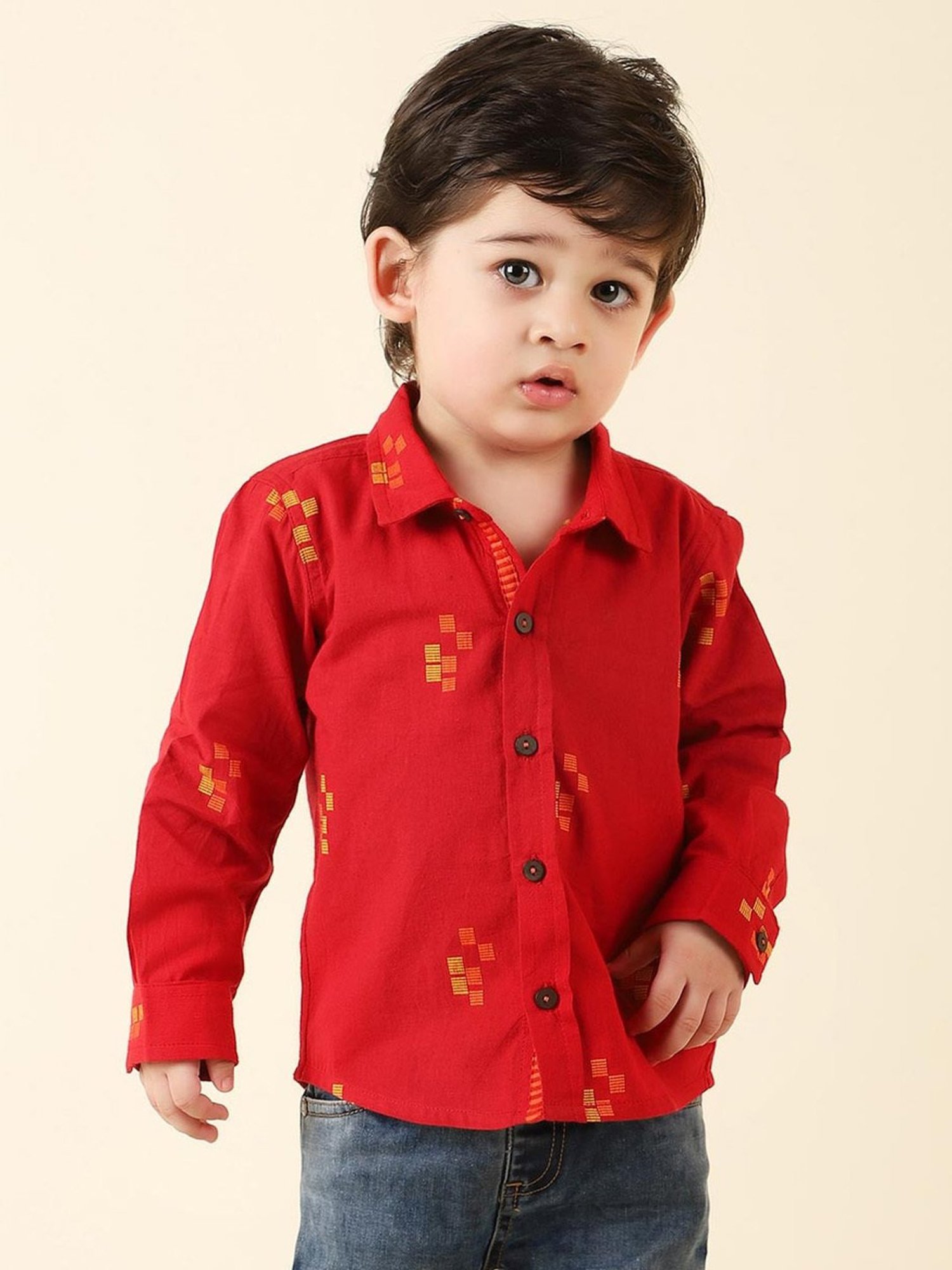 Ed-a-Mamma Baby Yellow Striped Shirt