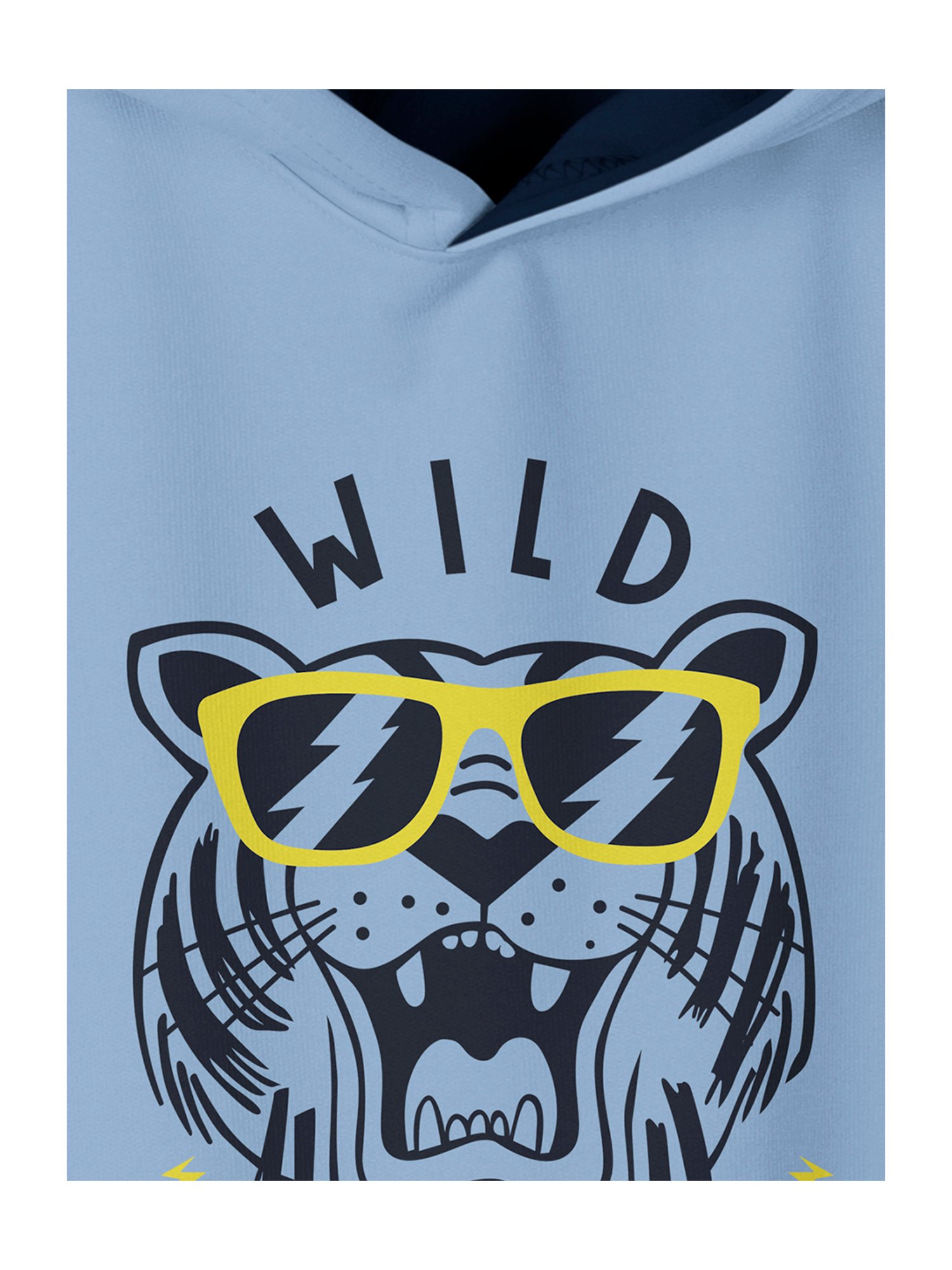 HELLCAT Kids Blue Printed Full Sleeves T-Shirt