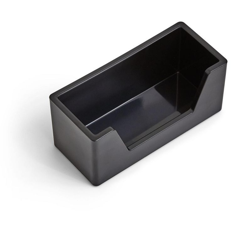 TRU RED Business Card Holder, Black TR55269 