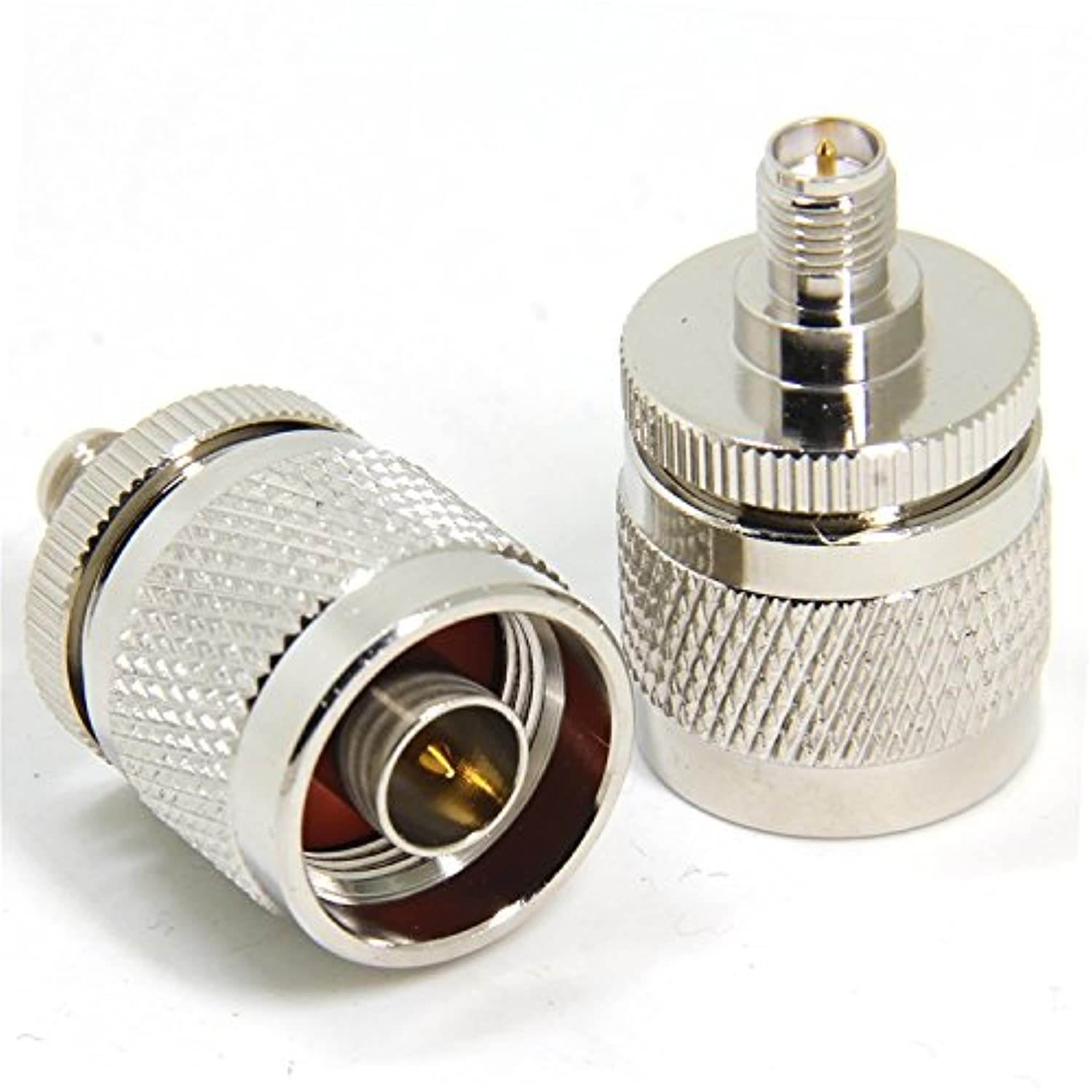 Ancable 2-Pack RP-SMA Reverse Polarity Female to N-Type Male Antenna Cable Adapter Connector for WiFi Antenna/Extender/Transceiver/Repeater/Analyzer/Signal Booster/Radio/Extension Cable