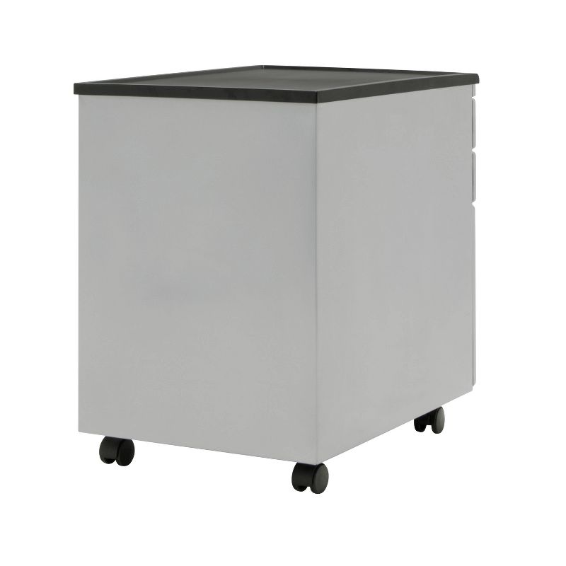 Element Mobile File Cabinet Silver - Studio Designs