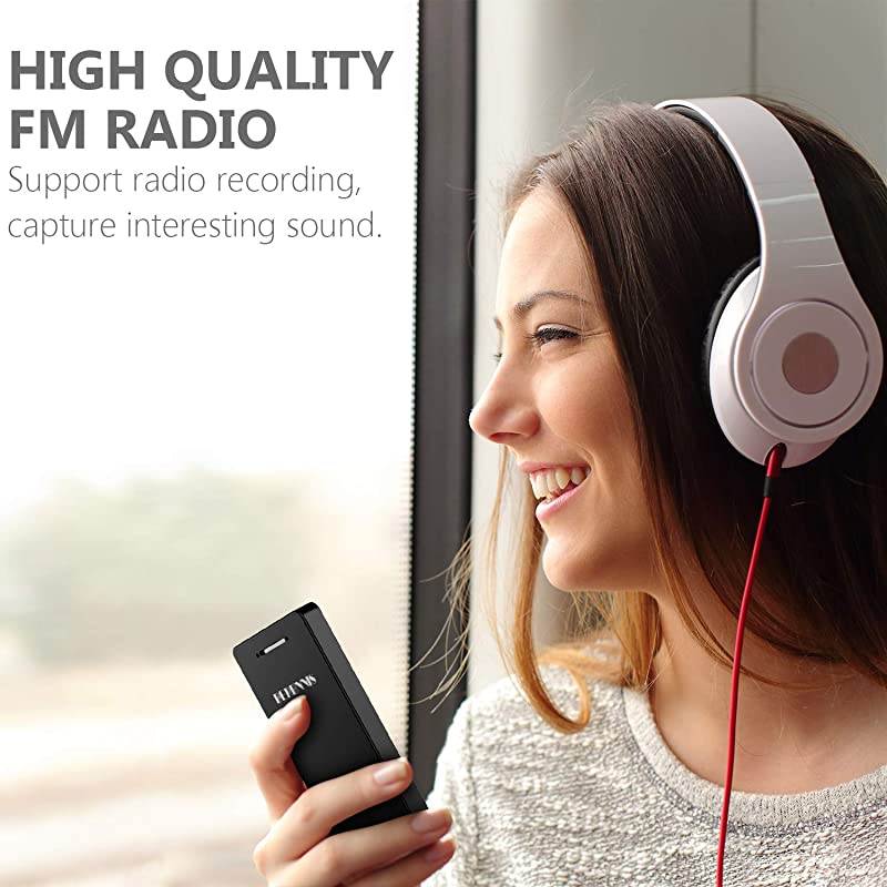 Player 16GB MP4 Player with Bluetooth 42 Portable HiFi Lossless Sound 24 Large Screen Music Player with FM Radio Voice Recorder Video Player Support up to 128GB