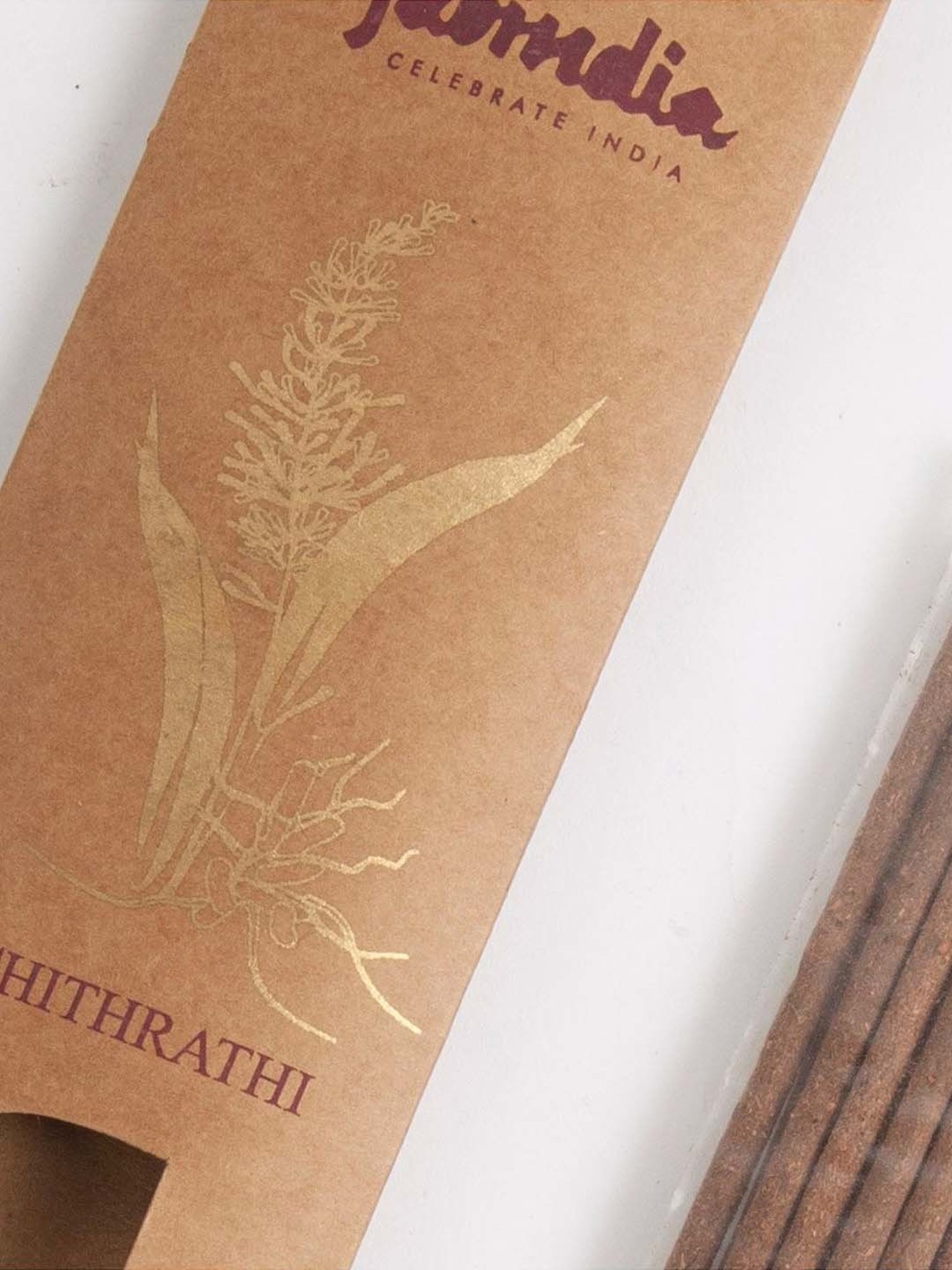 Fabindia Home Standalone Brown Wood Chitrathi Incense Sticks - Set of 30