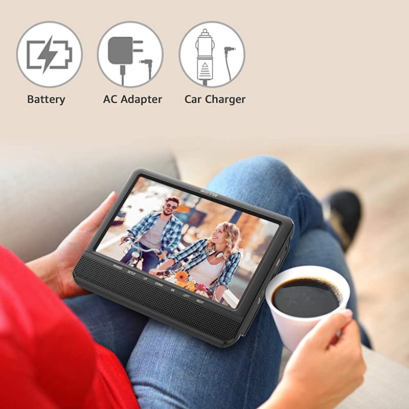 PC807B Personal Portable MP3CD Player with AntiSkip Protection with Stereo Earbuds BlackGray