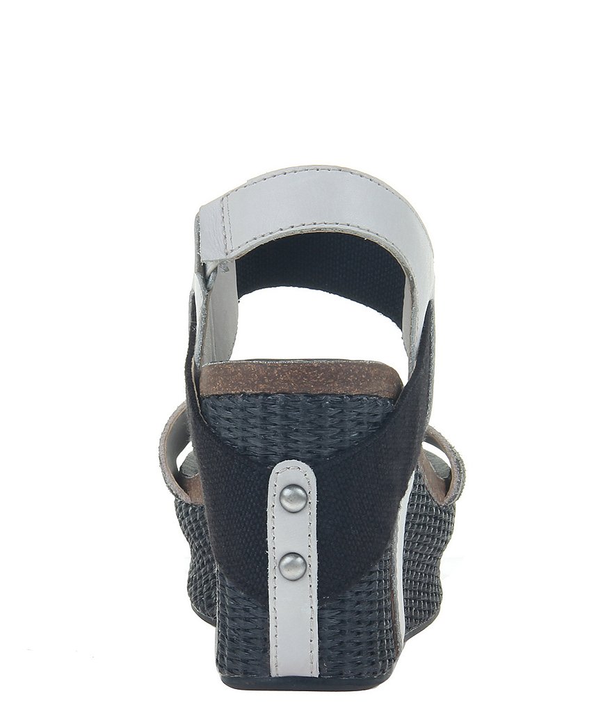 OTBT Bushnell Animal Print Detail Platform Wedge Sandals