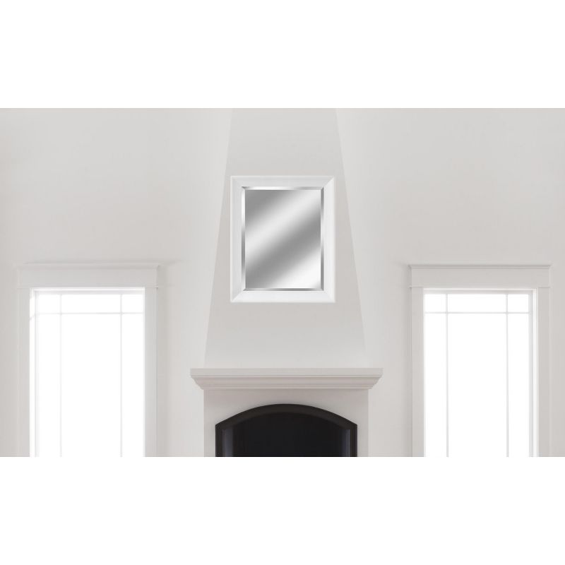 28" x 34" Artic Matte White Mirror - Head West