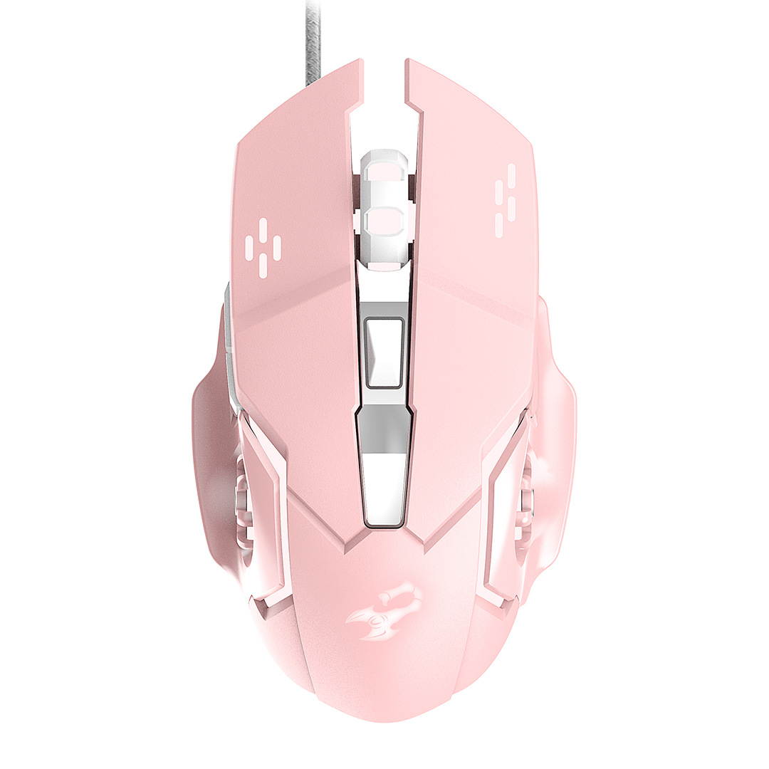 E-sports Mechanical Gaming Mouse 2400DPI Wired Optical Mouse 6 Key Colorful Breathing Backlight for Home Office Business