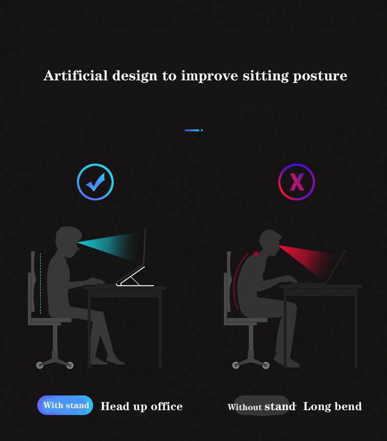 Laptop Stand, Portable Adjustable Tablet Computer Stand,Aluminum Alloy Folding Laptop Stand for 10-15.6" Laptops & Tablet