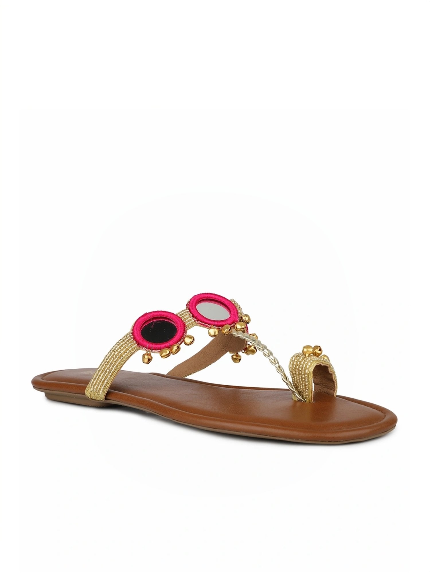 Truffle Collection Women's Golden Flat Ballets