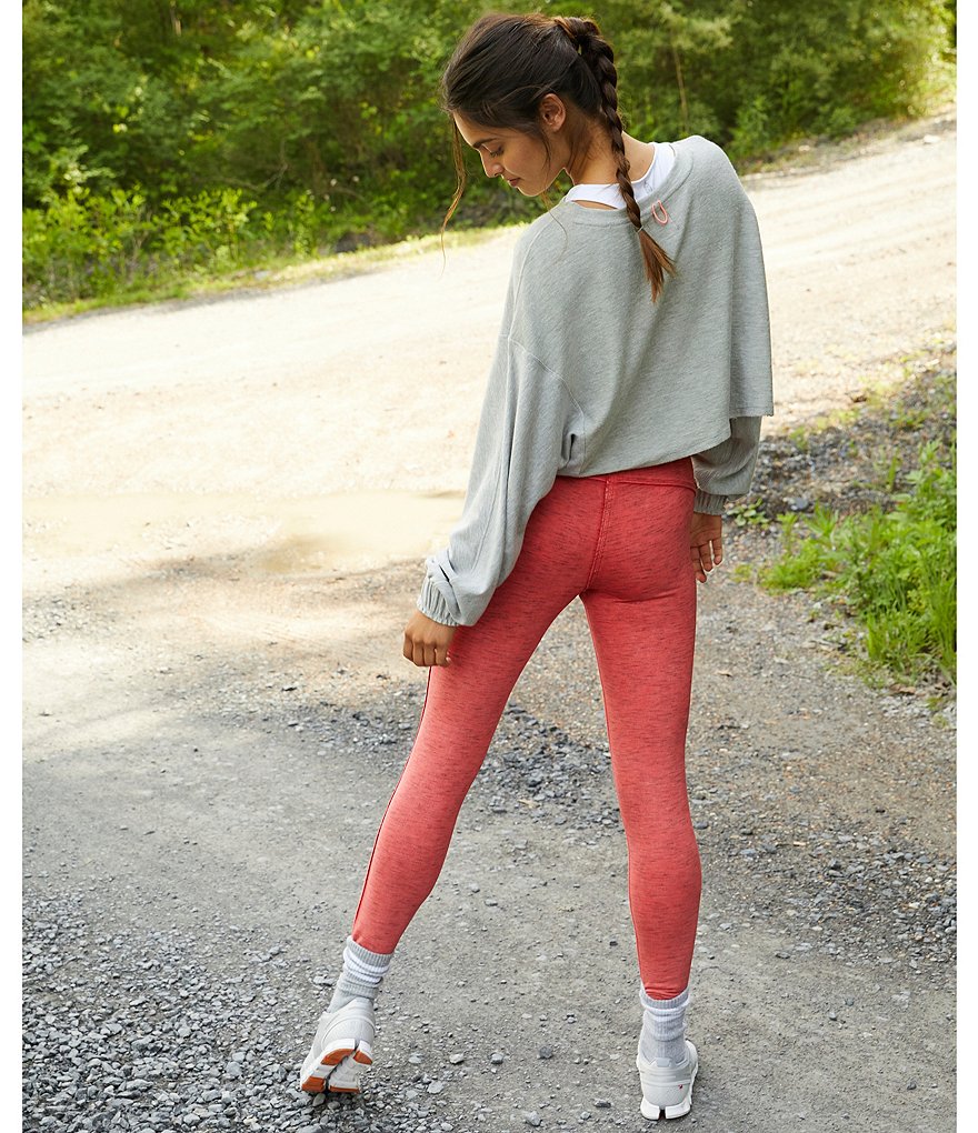 Free People FP Movement Hybrid Exposed Seam Detail High Rise Leggings