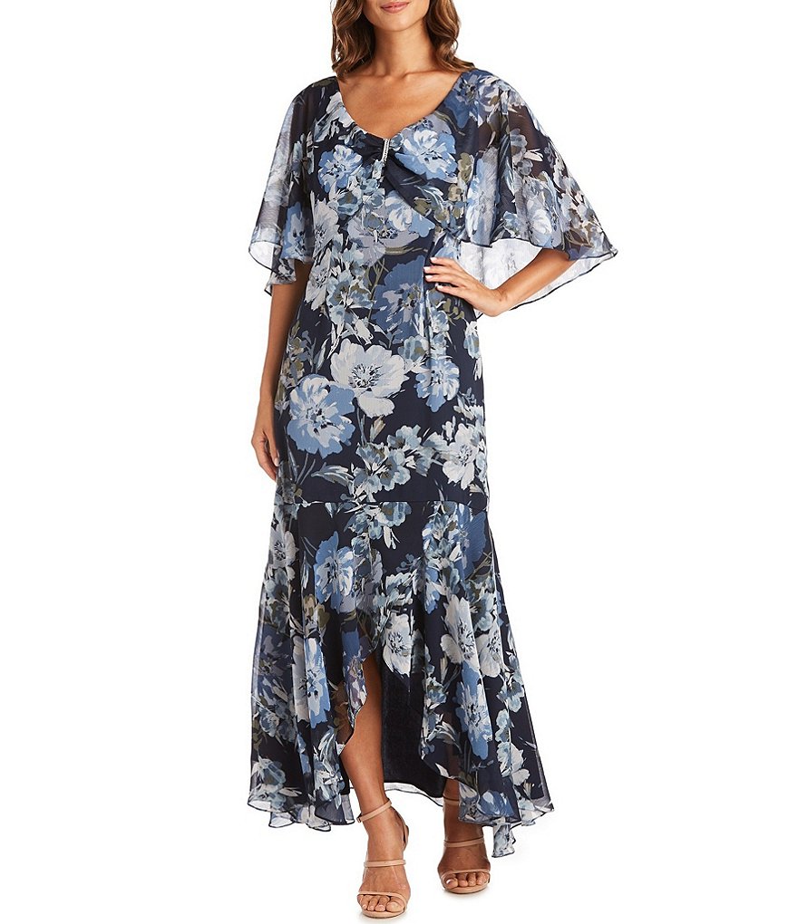 White Boho Stripes & Floral Print Floor Length Tank Dress