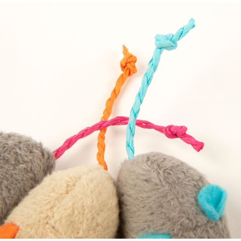SmartyKat Skitter Critters Catnip Mice Cat Toy - 3pk