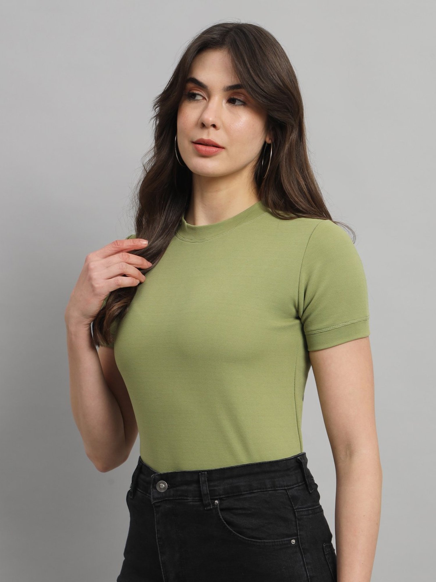 Scorpius Light Green Slim Fit T-Shirt