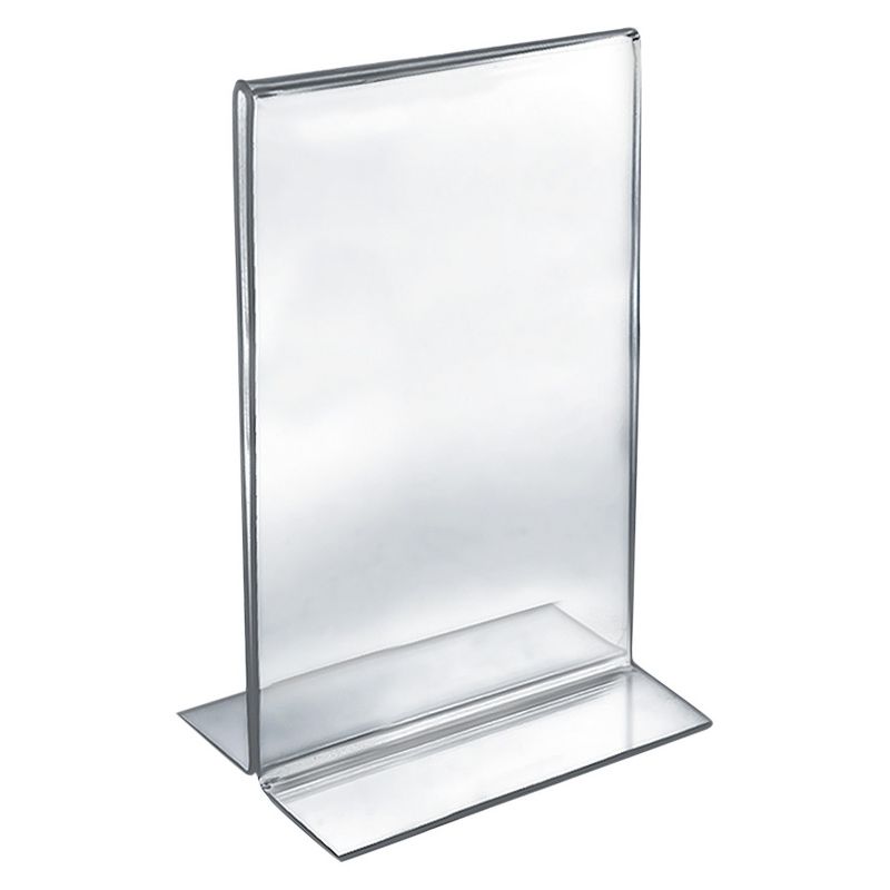 Azar 8.5" x 14" Double-Foot Acrylic Sign Holder 10ct
