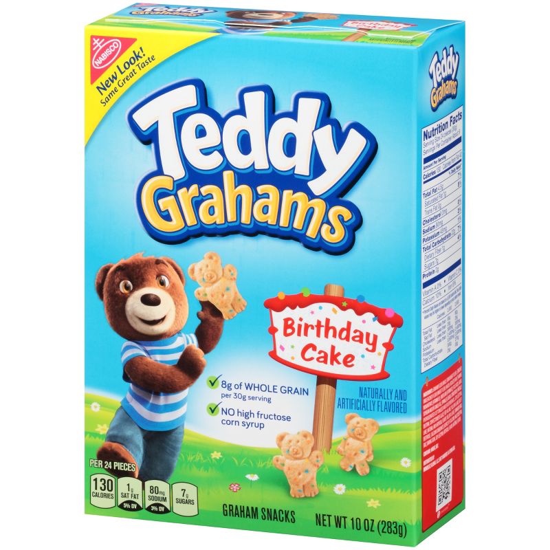 Teddy Grahams Birthday Cake Graham Snacks - 10oz