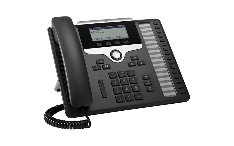 Cisco 7861 IP Phone - Corded - Wall Mountable, Desktop - Charcoal - 16 x Total Line - VoIP - Caller ID - Speakerphone - 2 x Network (RJ-45)