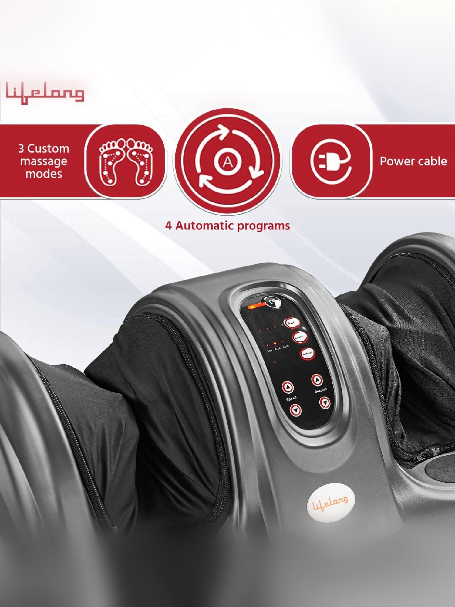 Lifelong LLM360 Foot Massager (Matte Grey)