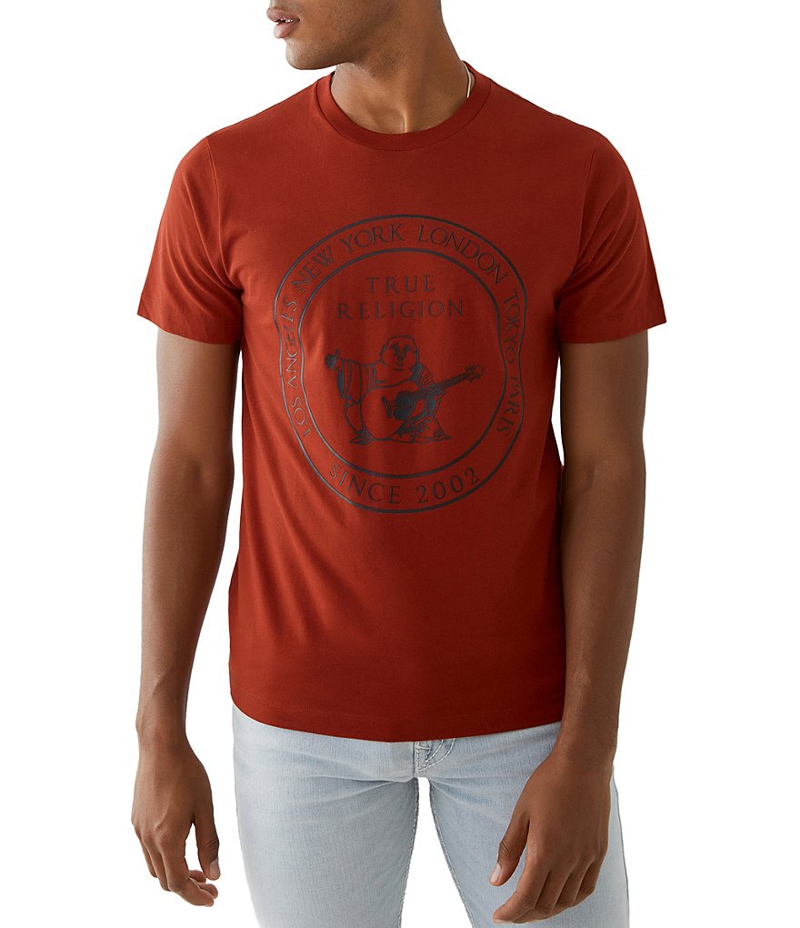 True Religion Stamp Buddha Short-Sleeve Graphic Tee