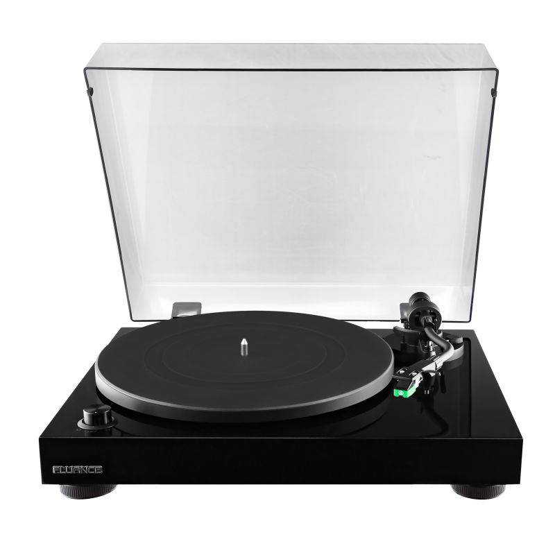 Fluance RT81 Elite High Fidelity Vinyl Turntable Record Player with Audio Technica AT95E Cartridge, Belt Drive, Built-in Preamp, Adjustable Counterweight, Solid Wood Plinth - Piano Black