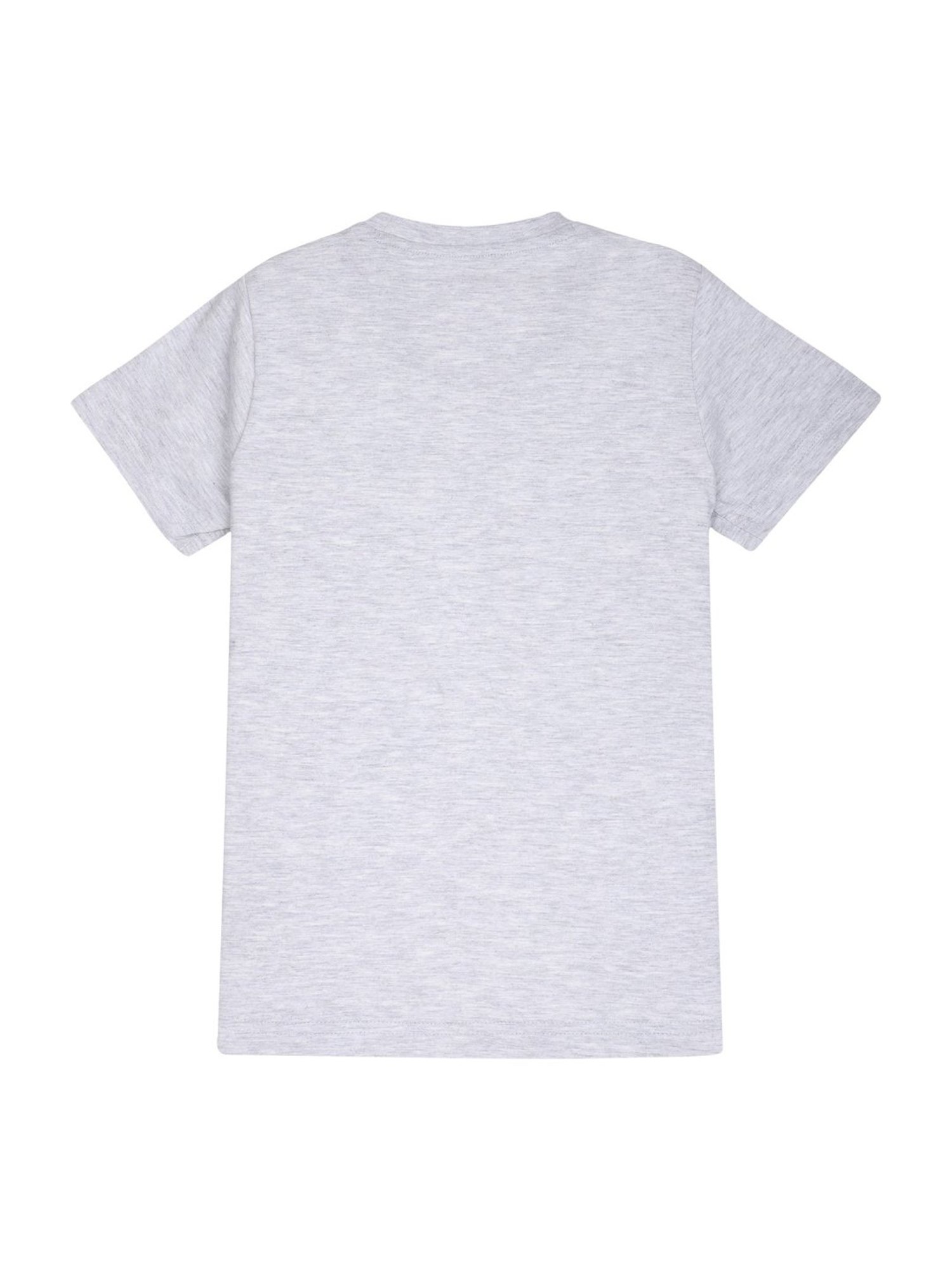 Proteens Kids Grey Cotton Printed T-Shirt