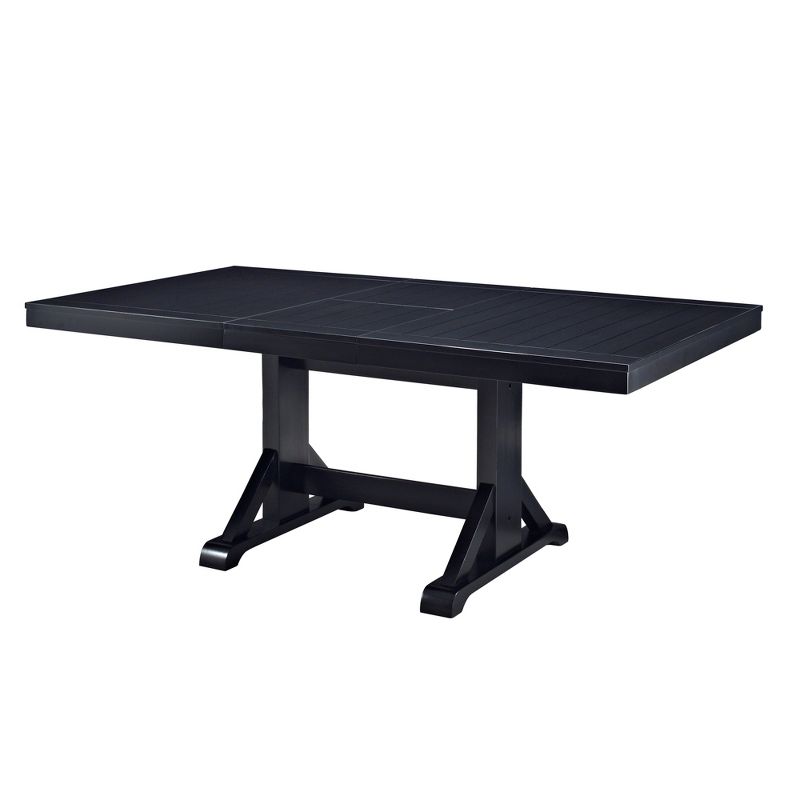 Wood Extendable Dining Table Antique Black - Saracina Home