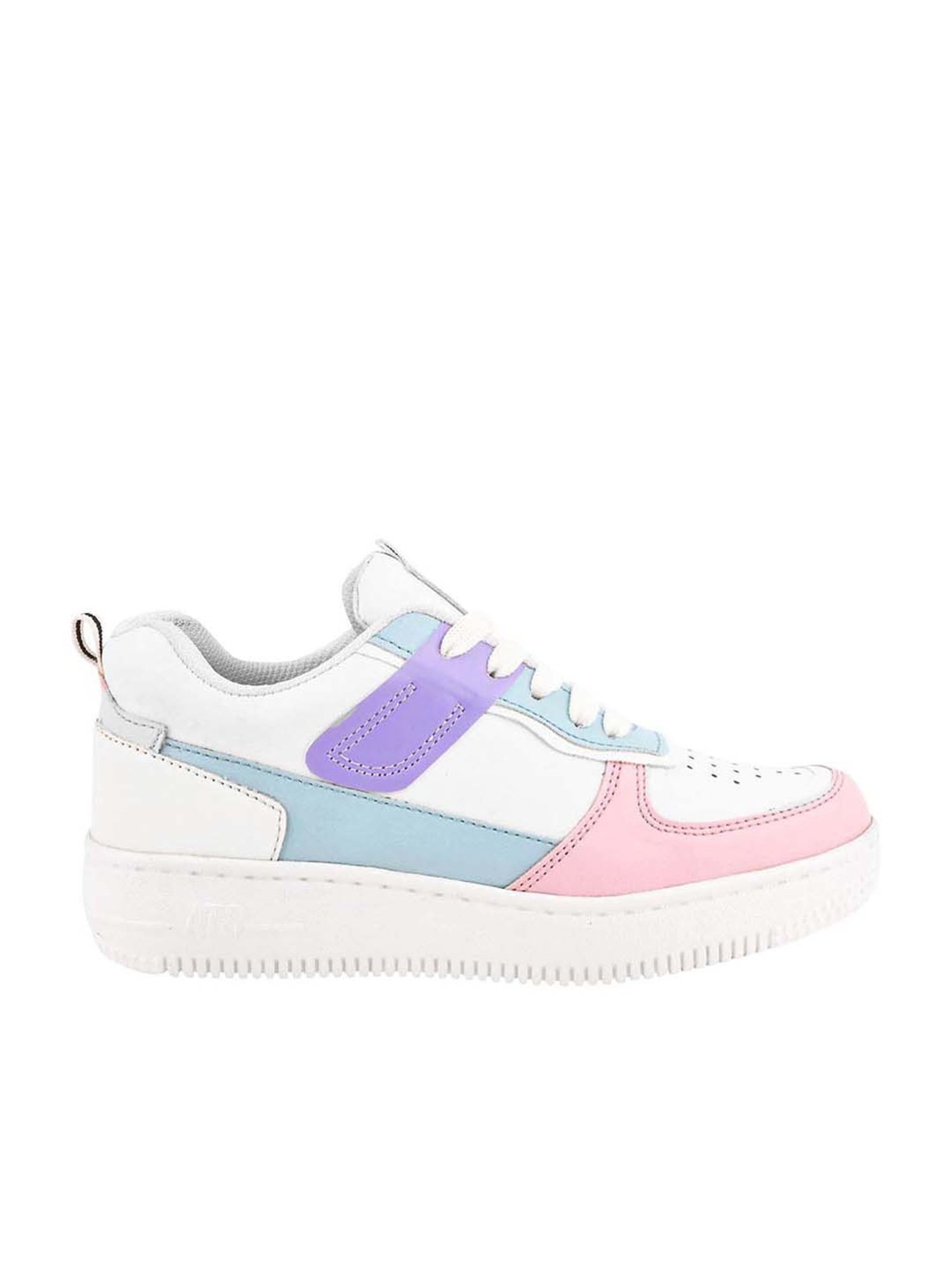 Shoetopia Kids White & Pink Casual Sneakers