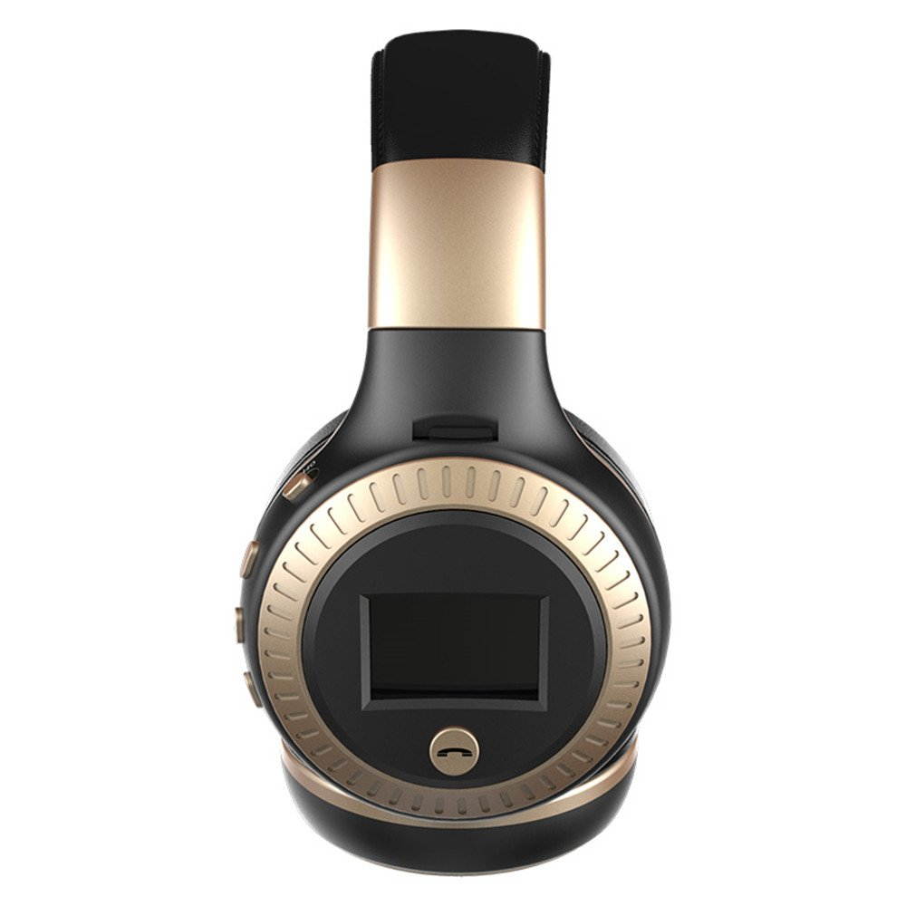 Zgeer Wireless Bluetooth Headphones LED Display Screen Headset Stereo Handsfree with Mic FM Radio TF Card Slot for Computer PC Smartphone