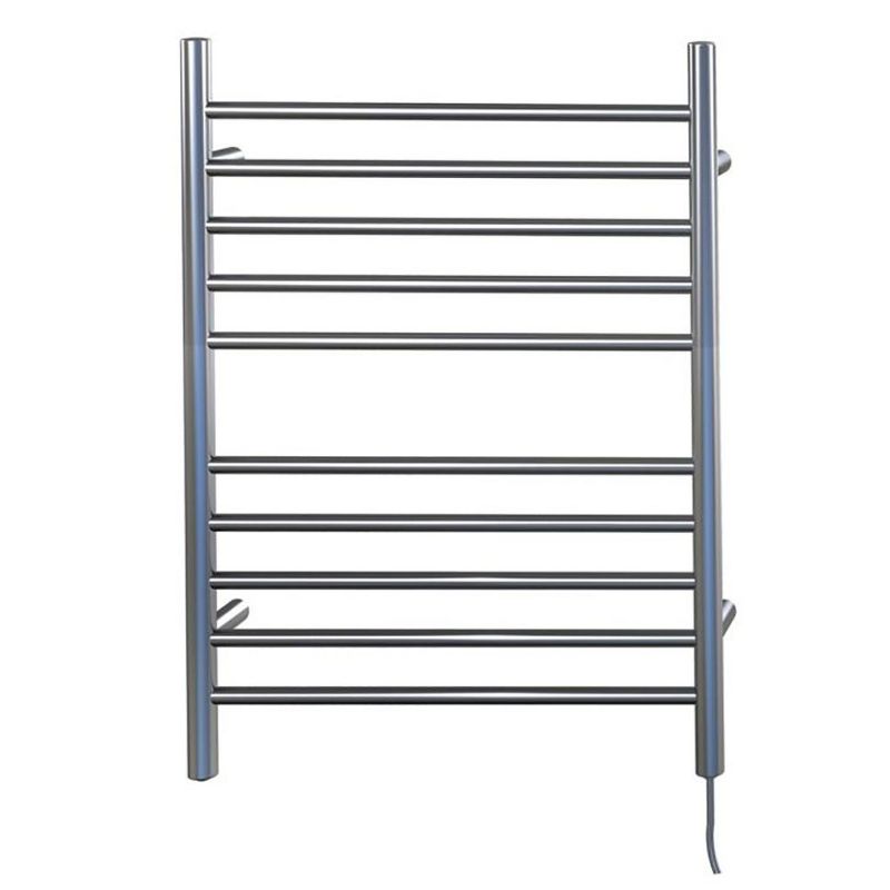 Amba  RWP-SB Radiant 10 Bar Plug In Straight Heated Towel Warmer, Brushed Finish