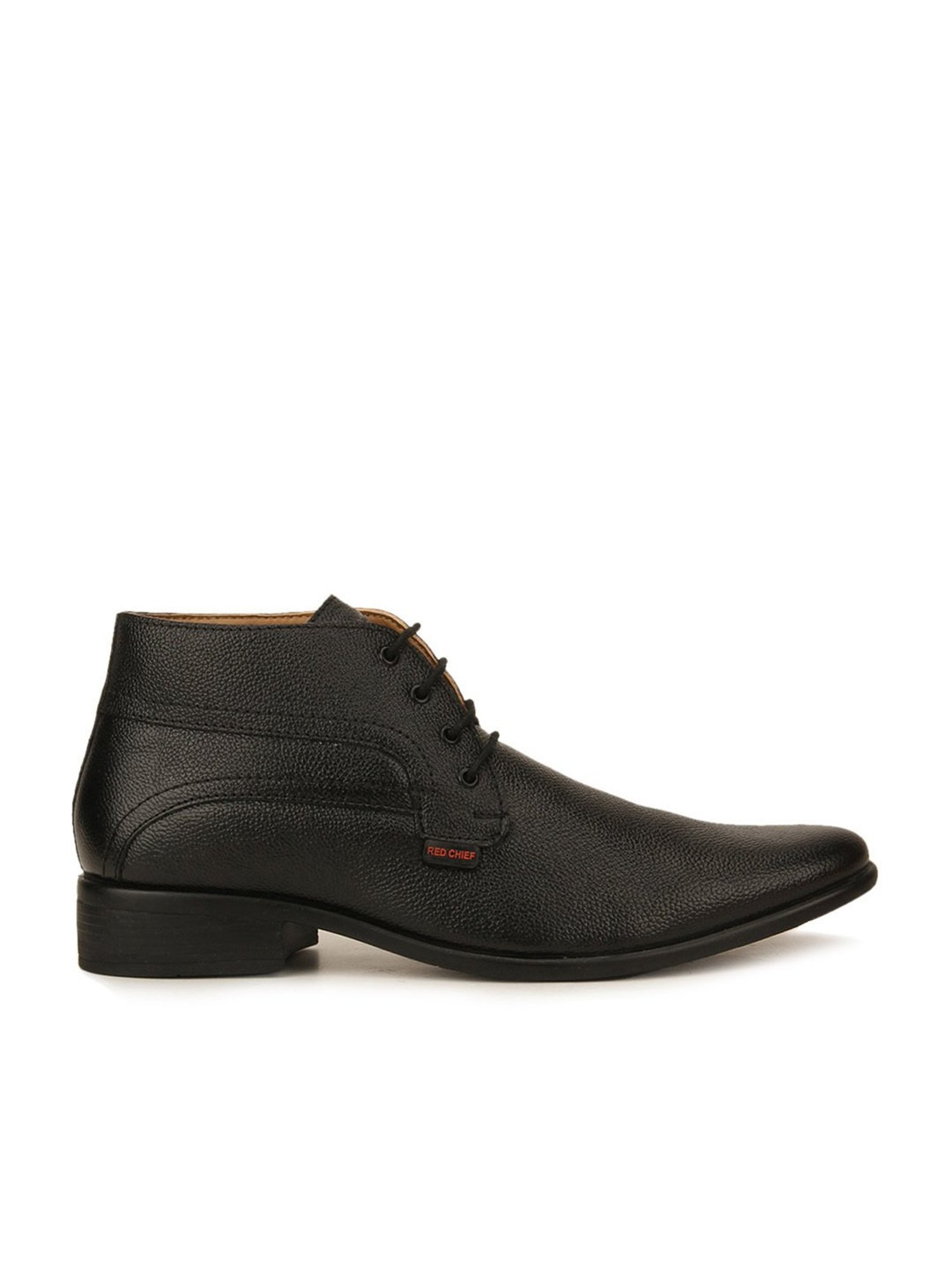Red Chief Men's Black Derby Boots