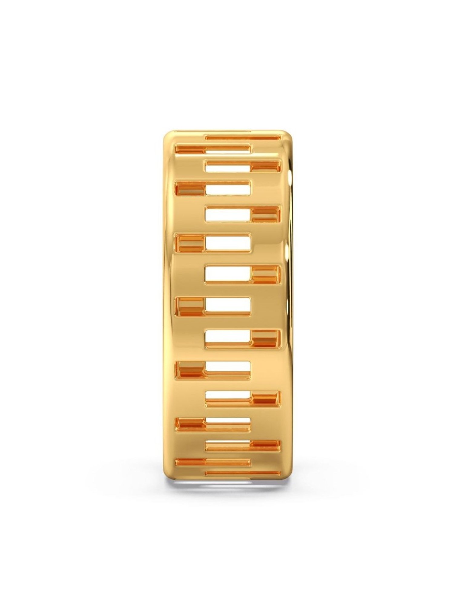 Candere by Kalyan Jewellers 18K Yellow Gold BIS Hallmark Ring for Men