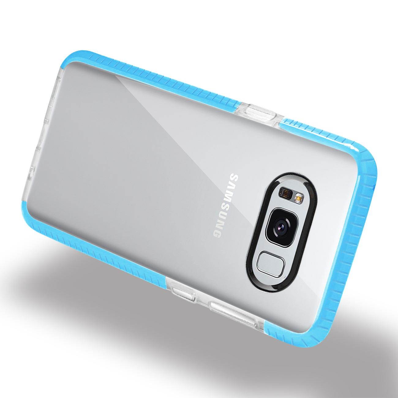 REIKO SOFT TRANSPARENT TPU CASE FOR SAMSUNG GALAXY S8 - CLEAR BLUE