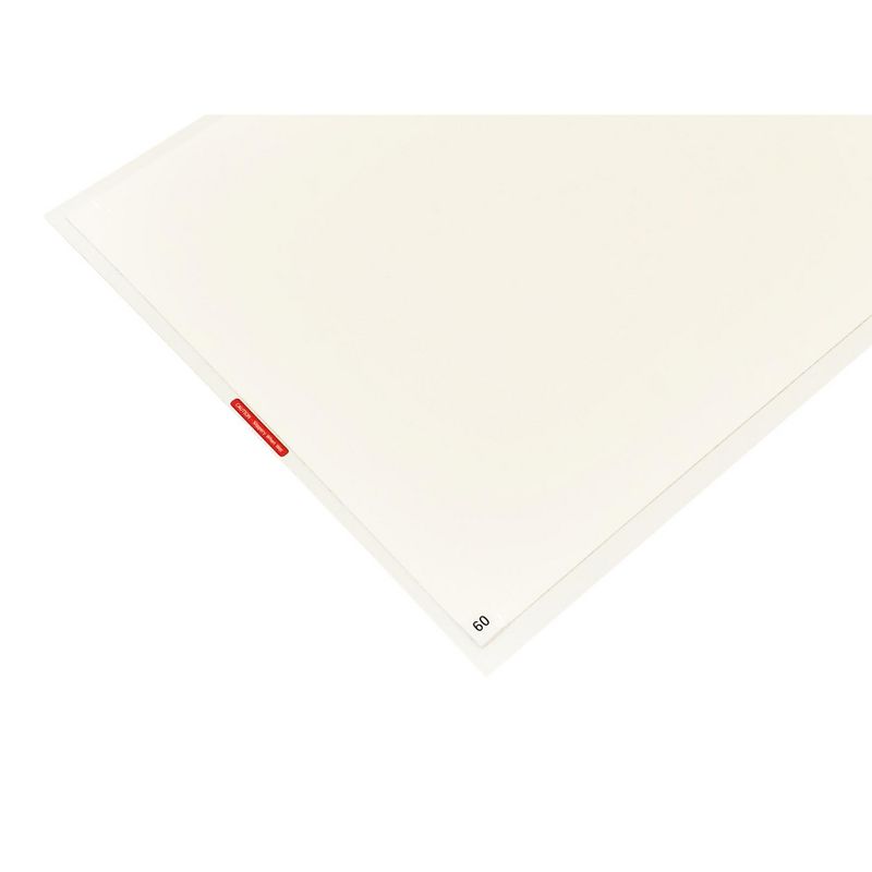 2'x2'6" Rectangle Solid Floor Mat White - Crown