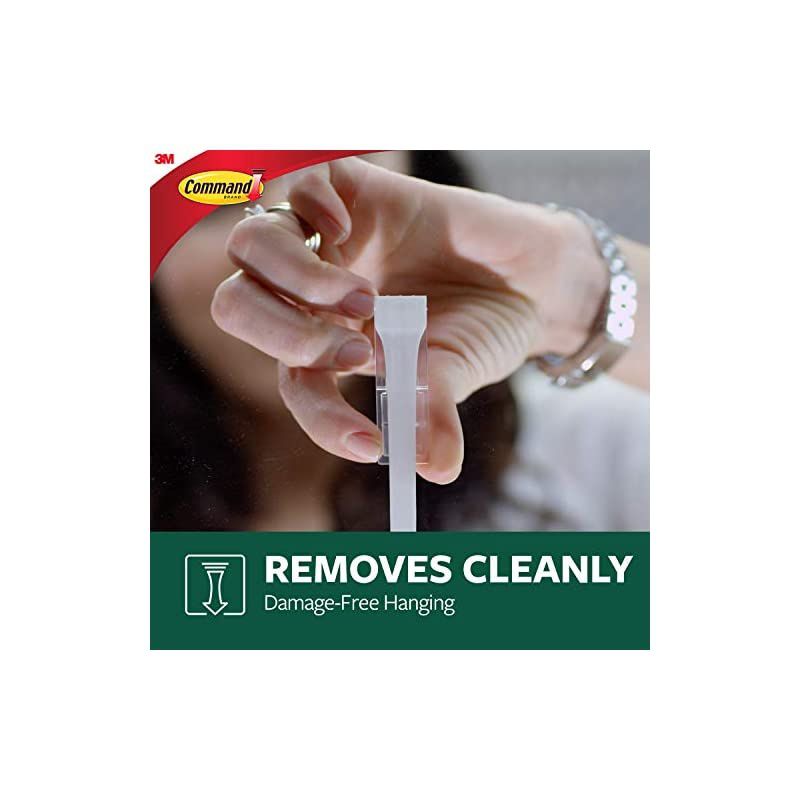 Outdoor Medium Terrace Hooks, Black, 3 lb Capacity, Water-Resistant Strips, 2-Hooks, 4-Strips, Decorate Damage-Free