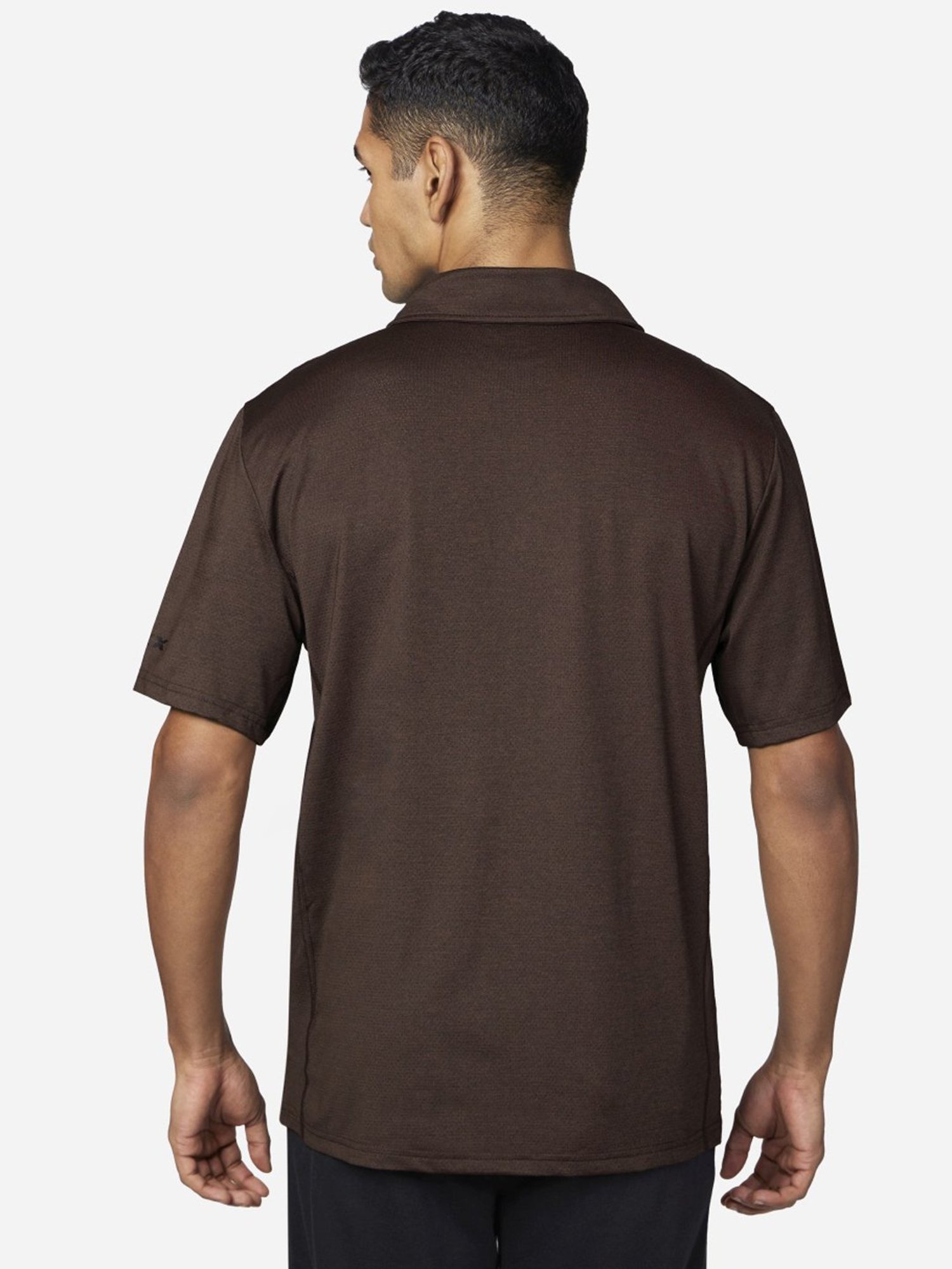 Skechers Brown Regular Fit Polo T-Shirt