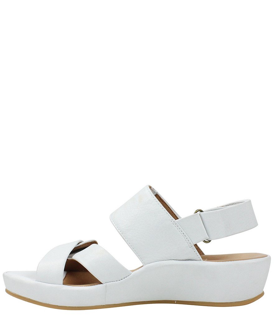L'Amour Des Pieds Calantha Leather Wedge Sandals