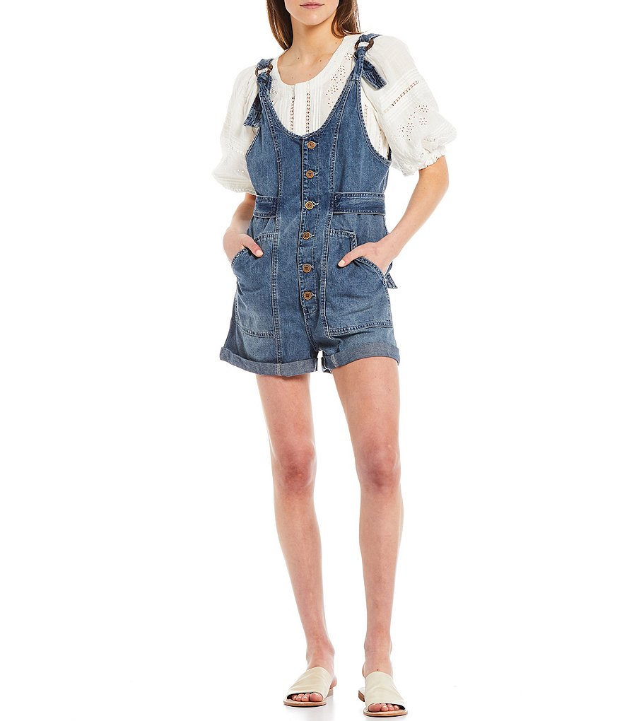 Every Stripe Long Sleeve Button Front Romper