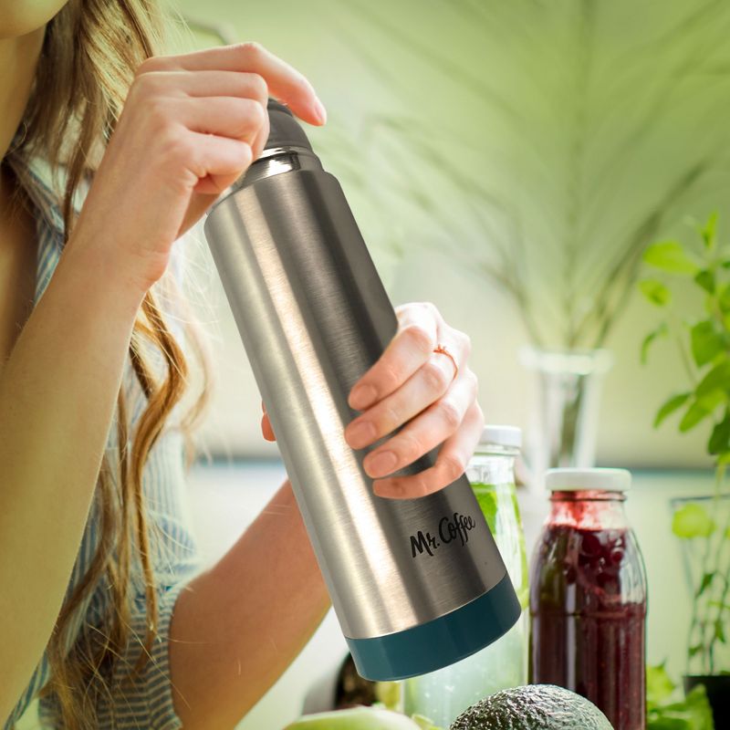 Mr. Coffee Altona 3 Piece 15 Ounce Stainless Steel Thermal Travel Bottles in Assorted Colors