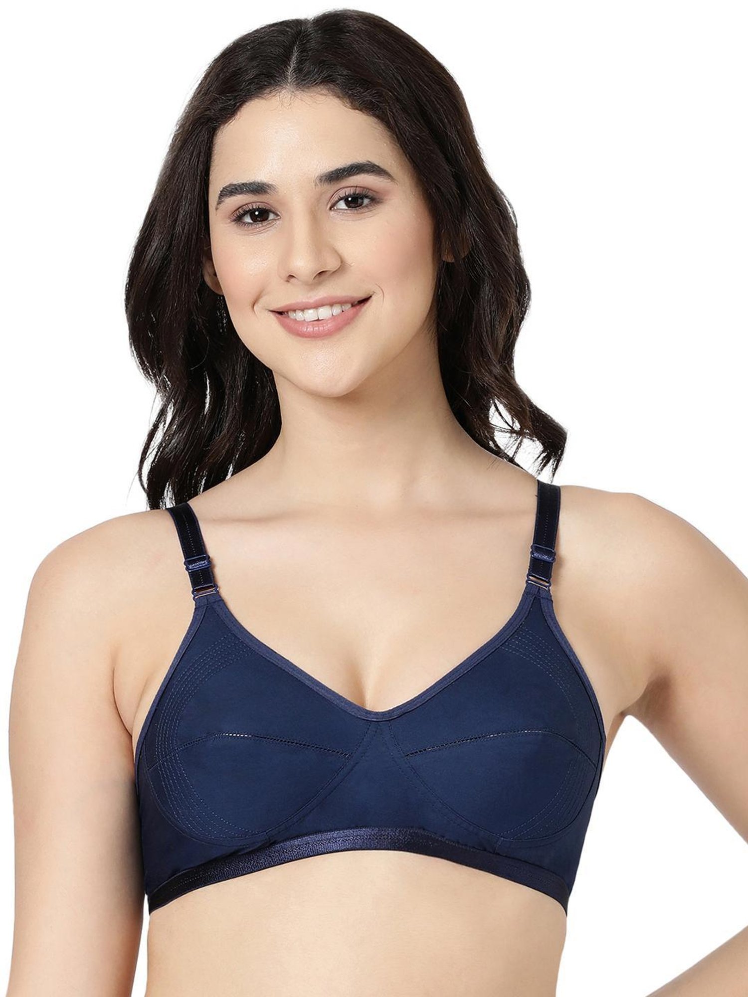 BLOSSOM Navy Medium Coverage Shaper Bra